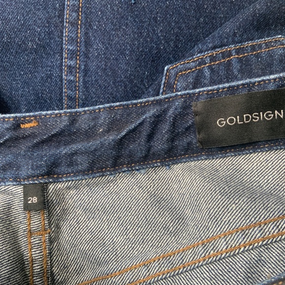 New Goldsign Jean Skirt With Slit at Front. Size 28 - Picture 8 of 12